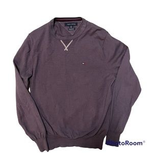 Tommy Hilfger Women’s Sweat Shirt Purple XS Cotton Like New Comfy Sport